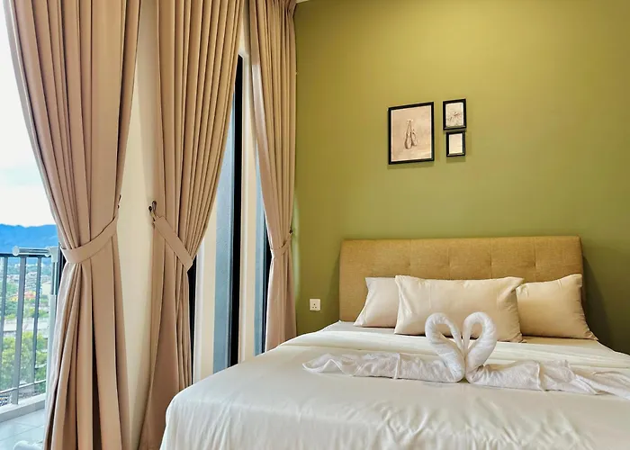 New Georgetown Modern City View 2Br Homestay For 10Pax 无敌美景两房民宿 Beacon Executive Suite
